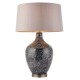 59185-001 Black with Grey Speckled Glass Table Lamp with Mink Shade 59185-001 Black with Grey Speckled Glass Table Lamp with Mink Shade