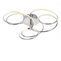 59229-001 Chrome 3 Light LED Ceiling Lamp