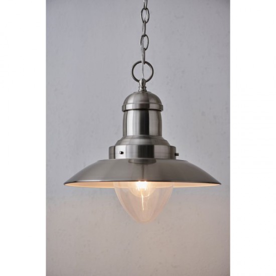 31667-001 Satin Nickel Fisherman Pendant