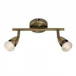 31701-001 Antique Brass 2 Light Spotlights