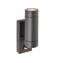 62429-001 Outdoor Anthracite Grey Up&Down PIR Wall Lamp