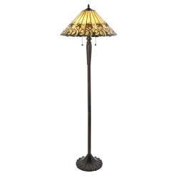 51271-001 Tiffany Glass & Dark Bronze Floor Lamp 51271-001 Tiffany Glass & Dark Bronze Floor Lamp