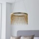 64703-001 Satin Brass LED Pendant with Delicate Chains
