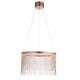 64705-001 Brushed Copper LED Pendant with Delicate Chains