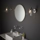 64715-001 Bathroom Polished Chrome Wall Lamp with Clear Glass