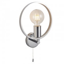 64740-001 Bathroom Chrome Wall Lamp with Crystal Details 64740-001 Bathroom Chrome Wall Lamp with Crystal Details