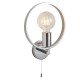 64740-001 Bathroom Chrome Wall Lamp with Crystal Details