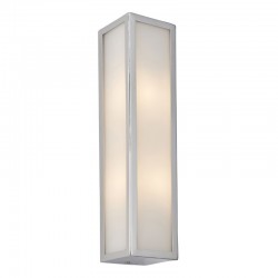 64747-001 Bathroom Chrome Wall Lamp with Frosted Glass 64747-001 Bathroom Chrome Wall Lamp with Frosted Glass