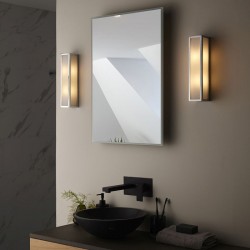 64747-001 Bathroom Chrome Wall Lamp with Frosted Glass 64747-001 Bathroom Chrome Wall Lamp with Frosted Glass