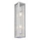 64758-001 Bathroom Chrome Wall Lamp with Ribbed Glass
