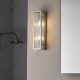 64758-001 Bathroom Chrome Wall Lamp with Ribbed Glass