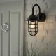 64768-001 Outdoor Textured Black Wall Lamp with Clear Glass 64768-001 Outdoor Textured Black Wall Lamp with Clear Glass
