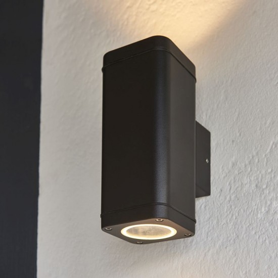 64770-001 Outdoor Textured Black Up&Down Wall Lamp 64770-001 Outdoor Textured Black Up&Down Wall Lamp
