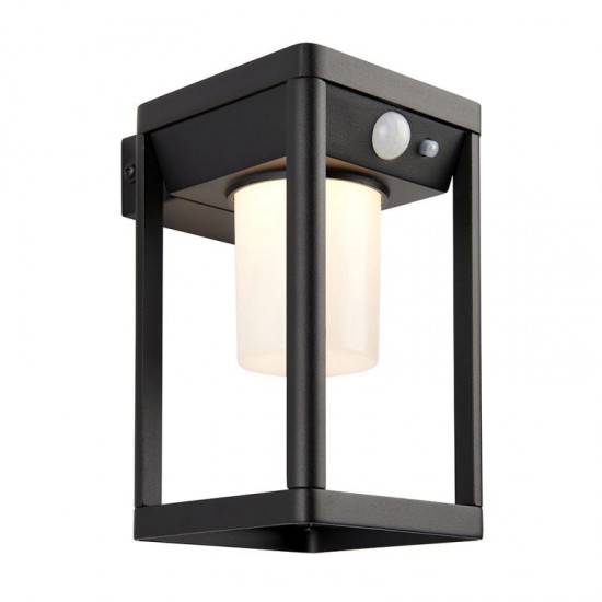 64778-001 Solar Powered - Black LED Wall Lamp 64778-001 Solar Powered - Black LED Wall Lamp
