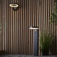 64784-001 Solar - Black LED Post