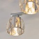 66171-001 Bathroom Chrome 5 Light Ceiling Lamp with Crystal