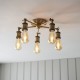 66177-001 Antique Brass 5 Light Centre Fitting