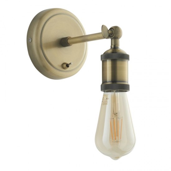 66178-001 Antique Brass Wall Lamp