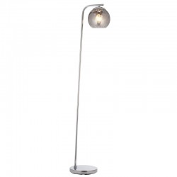66186-001 Chrome Single Floor Lamp with Smoked Dimpled Glass 66186-001 Chrome Single Floor Lamp with Smoked Dimpled Glass