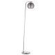 66186-001 Chrome Single Floor Lamp with Smoked Dimpled Glass