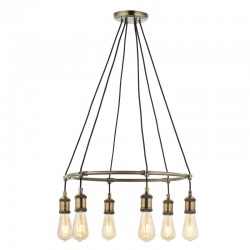 66210-001 Antique Brass 6 Light Centre Fitting 66210-001 Antique Brass 6 Light Centre Fitting