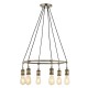 66210-001 Antique Brass 6 Light Centre Fitting