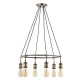 66210-001 Antique Brass 6 Light Centre Fitting