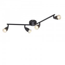66281-001 Matt Black 4 Spotlights