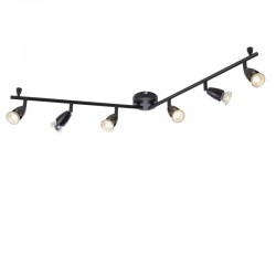 66282-001 Matt Black 6 Spotlights