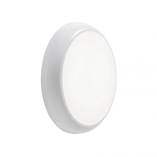 66381-001 LED IP65 Gloss White Mini Flush with sensor and CCT