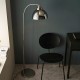 67307-001 Bright Nickel Floor Lamp with Smoked Mirrored Glass 67307-001 Bright Nickel Floor Lamp with Smoked Mirrored Glass
