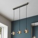 67309-001 Bright Nickel 3 Light over Island Fitting with Smoked Mirrored Glasses 67309-001 Bright Nickel 3 Light over Island Fitting with Smoked Mirrored Glasses
