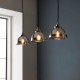 67309-001 Bright Nickel 3 Light over Island Fitting with Smoked Mirrored Glasses 67309-001 Bright Nickel 3 Light over Island Fitting with Smoked Mirrored Glasses