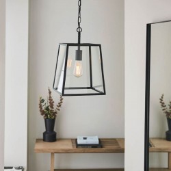 67314-001 Matt Black Lantern Pendant