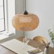 67317-001 Black Pendant with Natural Bamboo & White Diffuser 67317-001 Black Pendant with Natural Bamboo & White Diffuser