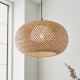 67317-001 Black Pendant with Natural Bamboo & White Diffuser 67317-001 Black Pendant with Natural Bamboo & White Diffuser
