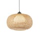 67317-001 Black Pendant with Natural Bamboo & White Diffuser 67317-001 Black Pendant with Natural Bamboo & White Diffuser