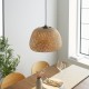 67318-001 Black Pendant with Natural Bamboo & White Diffuser 67318-001 Black Pendant with Natural Bamboo & White Diffuser