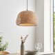 67318-001 Black Pendant with Natural Bamboo & White Diffuser 67318-001 Black Pendant with Natural Bamboo & White Diffuser