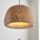 67318-001 Black Pendant with Natural Bamboo & White Diffuser 67318-001 Black Pendant with Natural Bamboo & White Diffuser