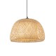 67318-001 Black Pendant with Natural Bamboo & White Diffuser 67318-001 Black Pendant with Natural Bamboo & White Diffuser