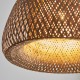 67318-001 Black Pendant with Natural Bamboo & White Diffuser 67318-001 Black Pendant with Natural Bamboo & White Diffuser
