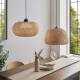 67318-001 Black Pendant with Natural Bamboo & White Diffuser 67318-001 Black Pendant with Natural Bamboo & White Diffuser