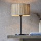 67334-001 Black Table Lamp with Natural Seagrass Shade