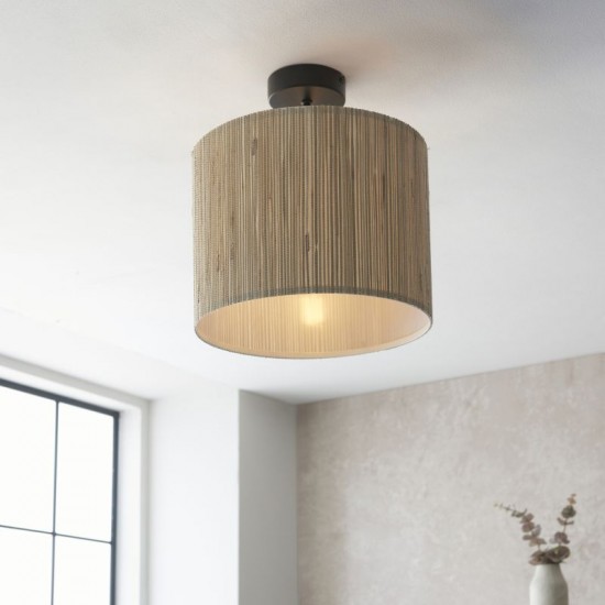 seagrass semi flush light