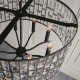 7310-001 Dark Bronze 8 Light Pendant with Crystal