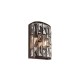 7311-001 Dark Bronze Wall Lamp with Crystal