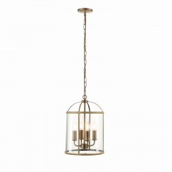 7317-001 Antique Brass  4 Light Lantern Pendant 7317-001 Antique Brass  4 Light Lantern Pendant