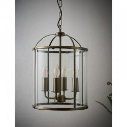 7317-001 Antique Brass  4 Light Lantern Pendant 7317-001 Antique Brass  4 Light Lantern Pendant