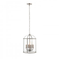 61283-001 Satin Nickel 4 Light Lantern Pendant 61283-001 Satin Nickel 4 Light Lantern Pendant